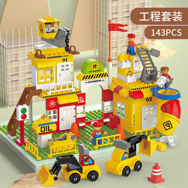 Large Particle Scene Building Blocks Theme Building Blocks Children'S Large Particle Building Blocks Toys 3-6 Years Old Boys And Girls Children'S Gifts - Image 3