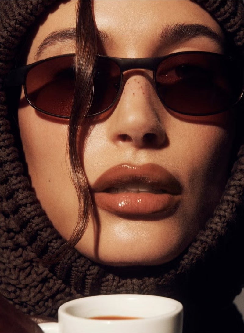 rhode iPhone Silicone Case with Lipstick Holder | Back-Mounted Lipstick Strap | Non-Slip Adhesive Makeup Accessory | Compatible with iPhone 16 Pro Models | Portable Makeup Companion  (Espresso) - Image 4