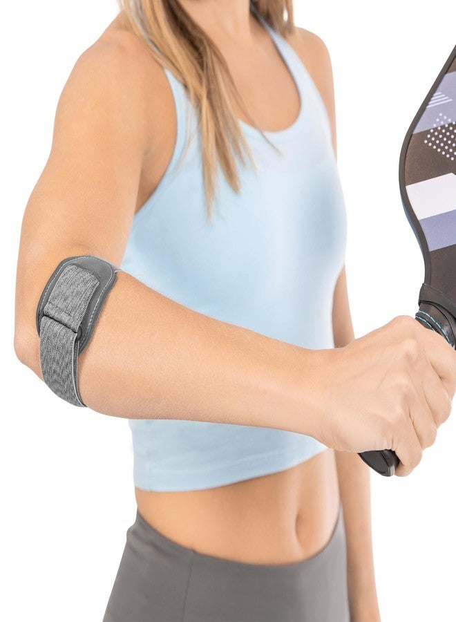 BraceAbility Court Comfort - Tennis Elbow Brace for Women and Men - Sports Elbow Support Forearm Strap with Compression Pad for Tendonitis, Tennis or Golfers Elbow, Pickleball Pain Relief (One Size) - Image 1