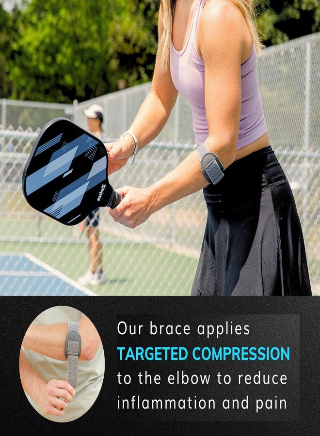 BraceAbility Court Comfort - Tennis Elbow Brace for Women and Men - Sports Elbow Support Forearm Strap with Compression Pad for Tendonitis, Tennis or Golfers Elbow, Pickleball Pain Relief (One Size) - Image 5