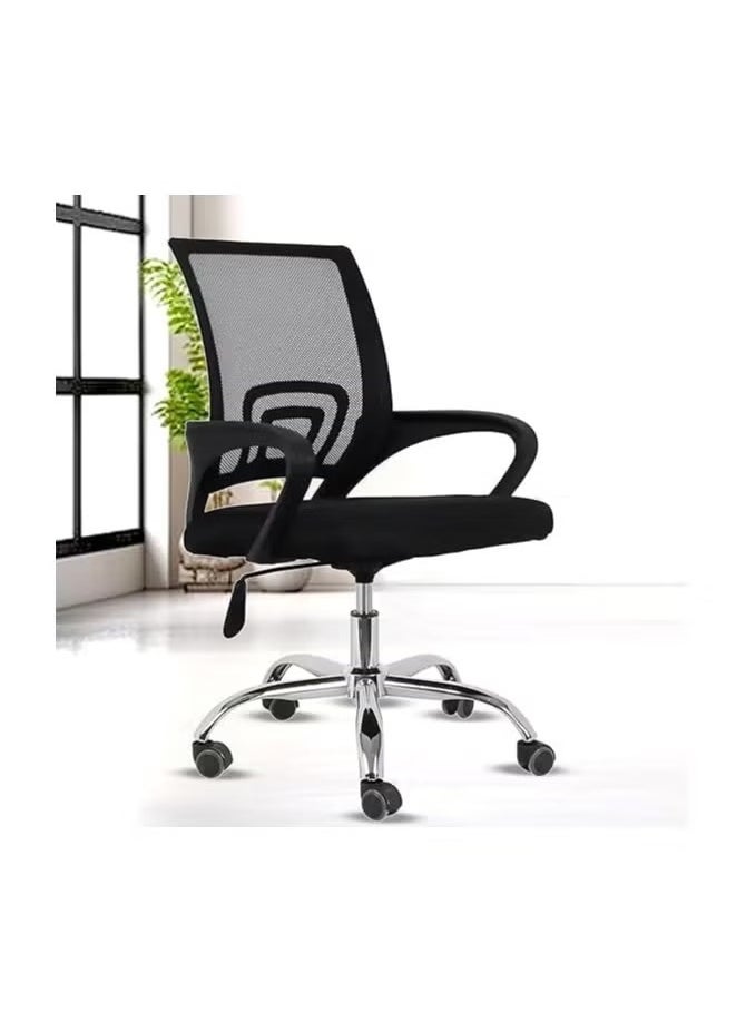 Mesh Adjustable Office Chair with Metal Leg Black  25X55X50CM - pzsku/ZD5BF0C3BDF1FAB7C3B2DZ/45/_/1734163967/4c9a4dda-11bf-4fac-9202-529daad09604