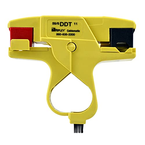 Cablematic 38590 DDT 596/11 Dual Drop Cable Stripper for Professional Technicians, Electricians, and Installers, Easily Portable Tool, 2 Ounces - Image 1