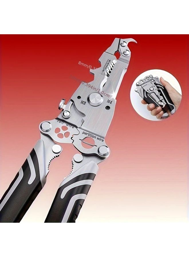 2pcs 18 In 1 Foldable Wire Stripper Tool For Electrical Work Home Repair - Image 5