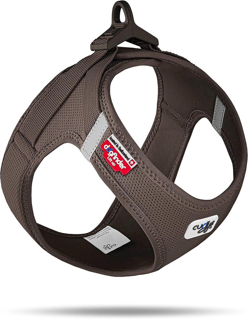 Curli Vest Harness Clasp Air-Mesh Brown L - Image 1