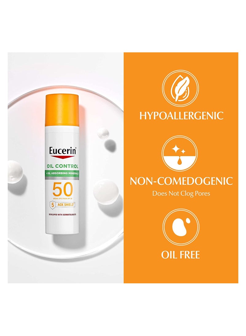 يوسيرين لوشن اويل كونترول واقي من الشمس بعامل حماية 50 مع عناصر معدنية تمتص الزيوت - Image 2