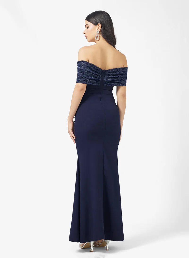 Ella Limited Edition Shimmer Off Shoulder Dress
