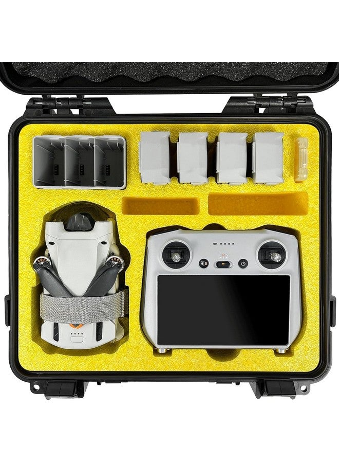 FPVtosky Hard Case For Dji Mini 3/ Mini 3 Pro, Waterproof Dji Mini 3 / Mini 3 Pro Case, Fits Dji Rc Controller, Free Props Strap And Microsd Card Case Included [Case Only]  - Image 1
