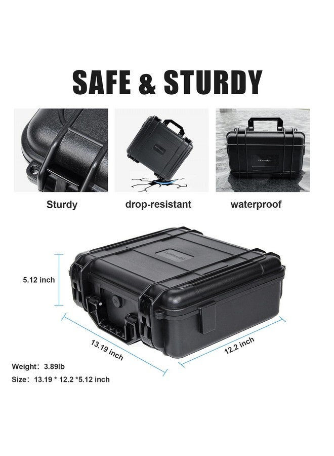 FPVtosky Hard Case For Dji Mini 3/ Mini 3 Pro, Waterproof Dji Mini 3 / Mini 3 Pro Case, Fits Dji Rc Controller, Free Props Strap And Microsd Card Case Included [Case Only]  - Image 5