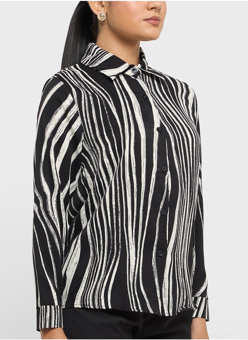 ELLA - Animal Print Top - Image 1