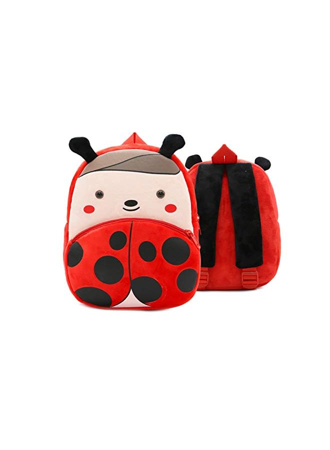 Raxoom Toddler Kids Mini Backpack Cute Animal Schoolbags Plush Preschool Bag (Ladybug) - Image 1