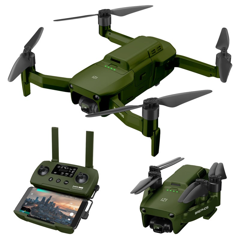 IZI Brephos Premium 4K Camera Drone with 48MP Sensor, 4K60FPS & 3-Axis Gimbal Stabilization, GPS Enabled Professional Quadcopter with Obstacle Avoidance for Aerial Photography & Cinematic Video - Image 1