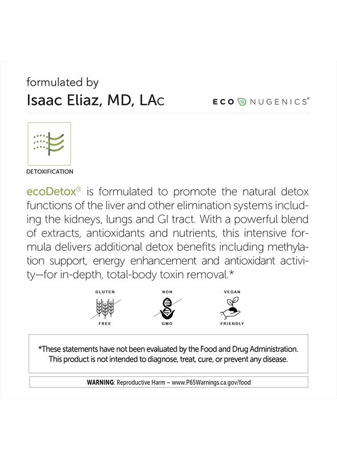 EcoNugenics ecoDetox Supplements to Support Total Body Detox & Cleansing | Enhanced with Botanical Extracts, Antioxidants, Amino Acids, B Vitamins & Nutrients (90 Capsules) - Image 5