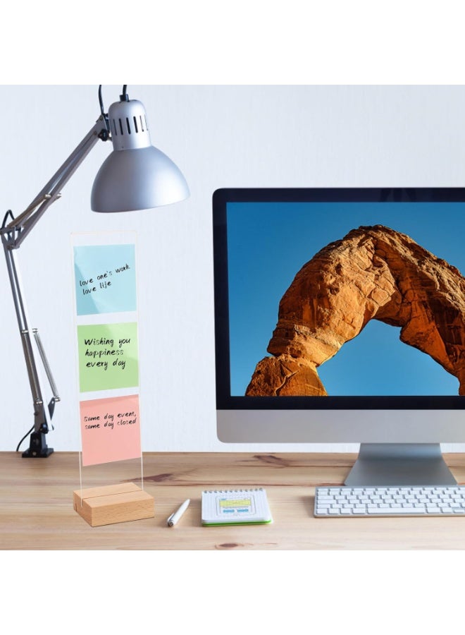 2-Pack Detachable Sticky Note Holders for Computer Monitors, Screen Message Board for Office & Home Desk - Image 4