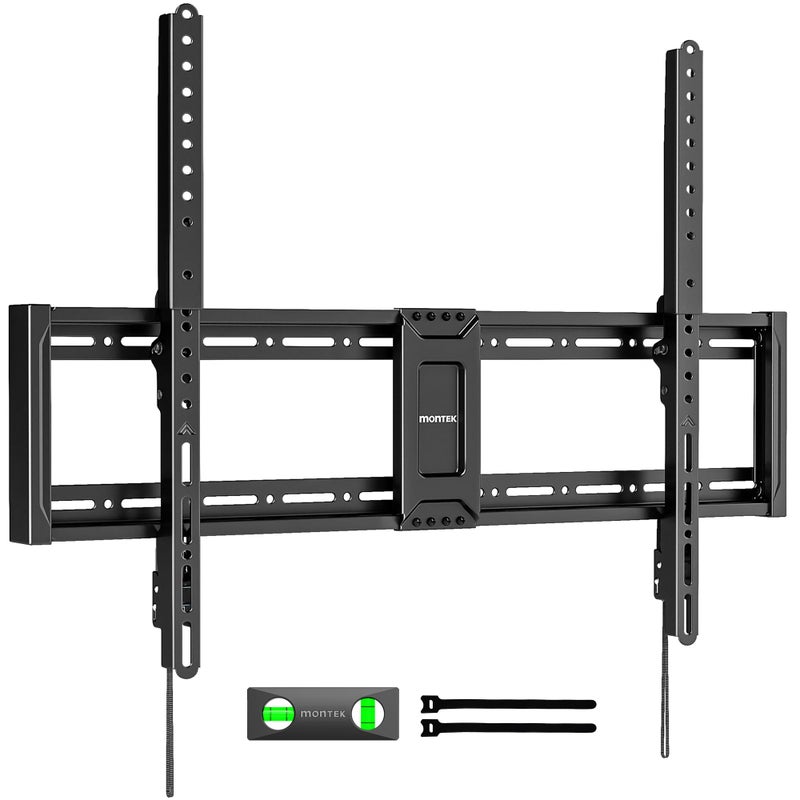 monTEK Heavy Duty Fixed TV Wall Mount for 43â€“100 Inch TVs up to 200 lbs, 1.2" Ultra Slim Low Profile Wall Mount Bracket, Max VESA 800x600mm, Fits 16"/18"/24"/32" Wood Studs, Secure Space-Saving Design - Image 1