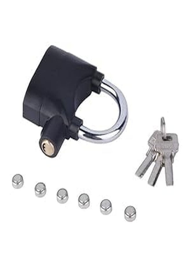 TRENDIFY4YOU | 110dB Alarm Padlock with Motion Sensor – Waterproof Anti-Theft Lock for Home Doors | Bikes, and More – Heavy-Duty Carbon Steel Deadbolt with 3 Keys (Black) | High-Security Padlock - Image 2