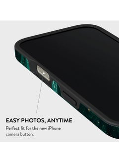 BURGA iPhone 16 Pro Max Case, 2 Piece Hard Shell + TPU Silicone Interior, Shock Absorption, All Port Accessible, Raised Bezel For Screen & Camera Protection, Never Fading HQ Print, Emerald Pool  - Image 5