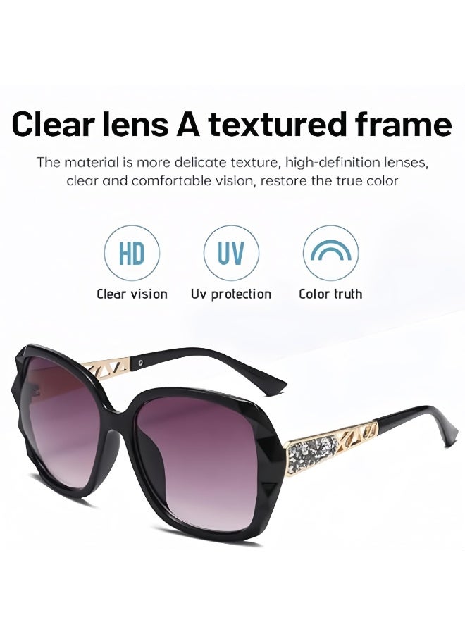 نظارات شمسية رجالية ونسائية بتصميم رياضي عتيق مضادة للأشعة فوق البنفسجية - Image 4