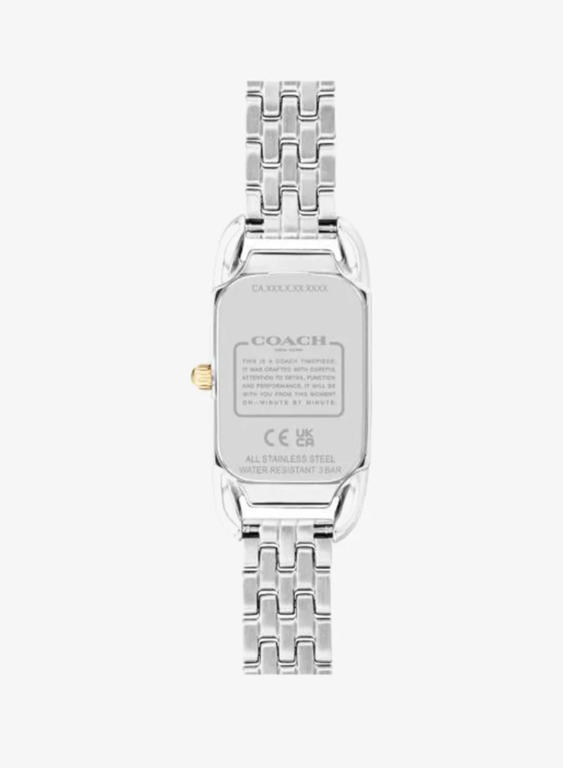 COACH 2-Hand Cadie Collection Quartz Movement Watch For Women With Two-Tone Stainless Steel Bracelet - 14504172