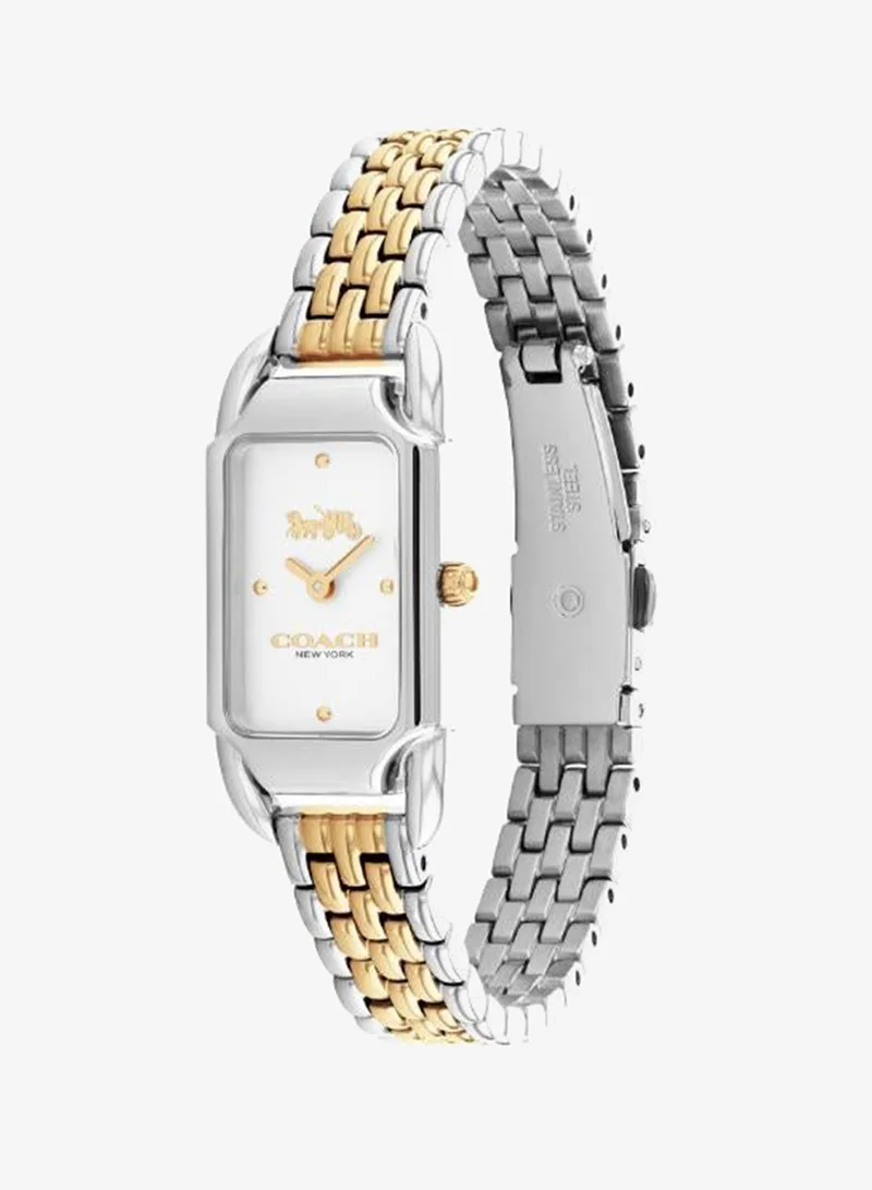 Coach  2-Hand Cadie Collection Quartz Movement Watch For Women With Two-Tone Stainless Steel Bracelet - 14504172 for Women | Best Price UAE