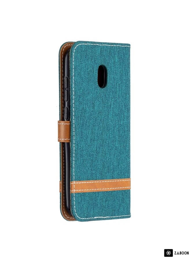 Protective Case Cover For Nokia C1 Plus Color Matching Denim Texture Horizontal Flip Leather Case with Holder & Card Slots & Wallet & Lanyard