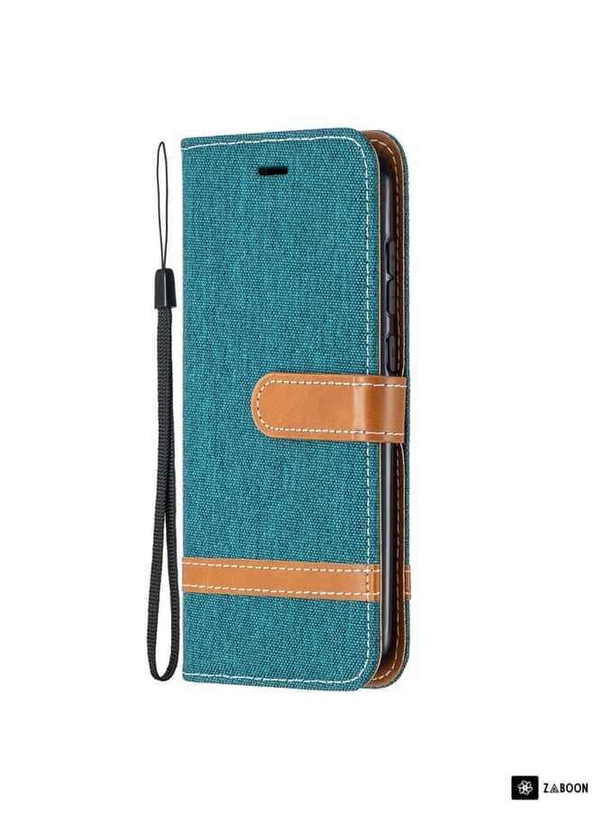 Protective Case Cover For Nokia C1 Plus Color Matching Denim Texture Horizontal Flip Leather Case with Holder & Card Slots & Wallet & Lanyard