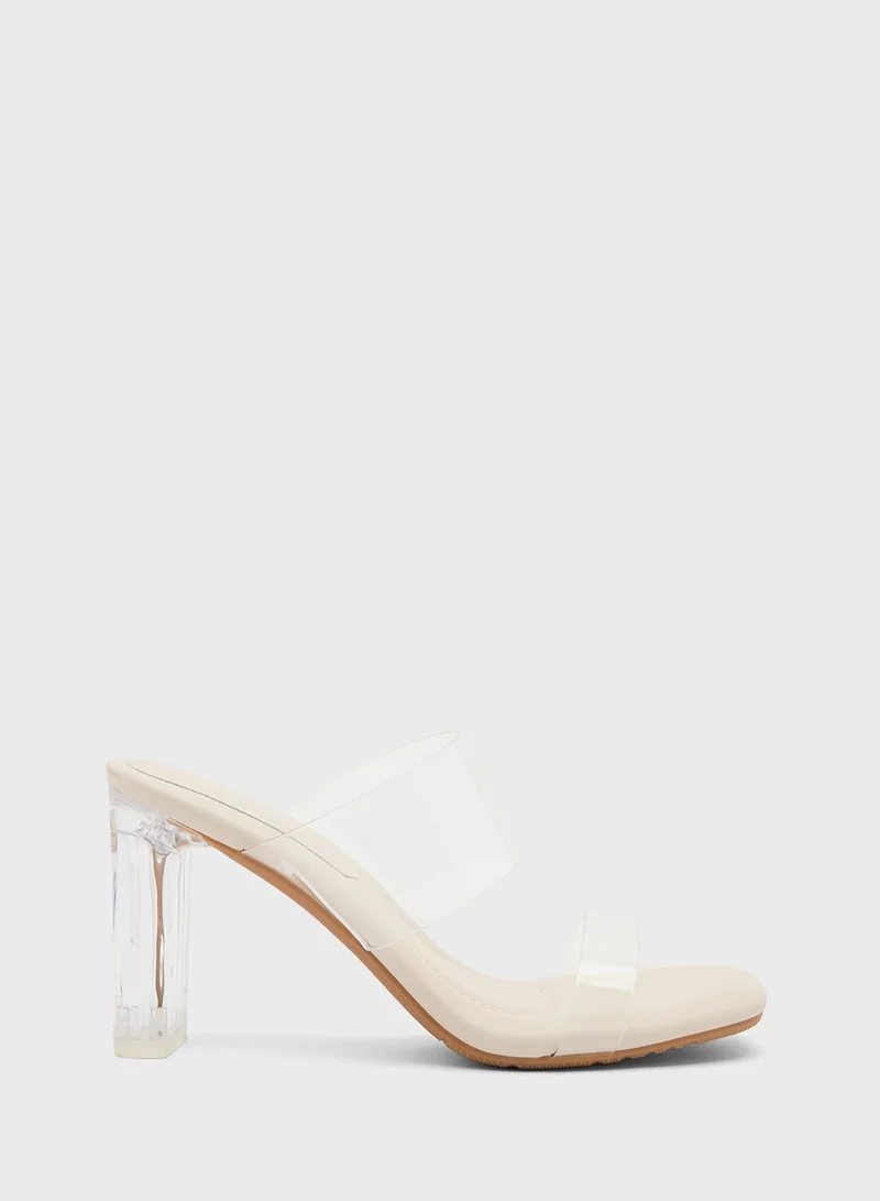 ايلا Clear Strap Heeled Sandal