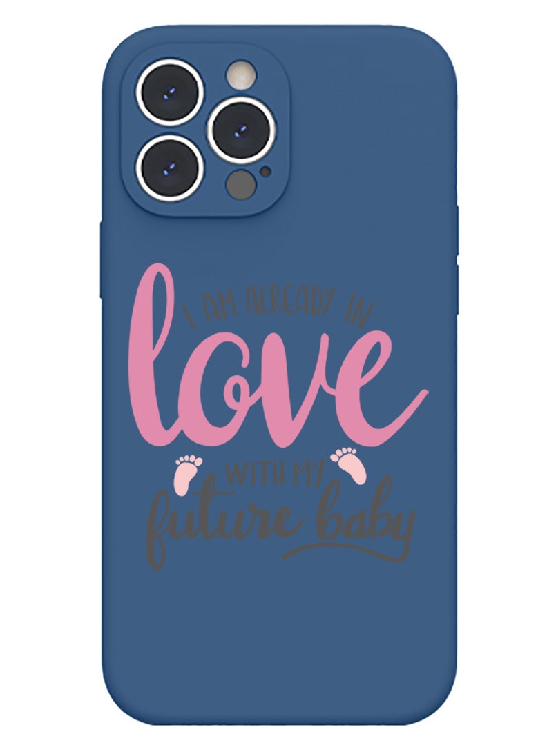 Theodor Protective Slim Fit Case Liquid Silicone Cover with Full Body Protection Anti-Scratch Shockproof Case For iPhone 15 Pro Blue  - I am not black - Image 1