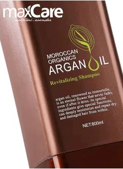 Maxcare Maxcare Moroccan Argan Oil Shampoo 800ml – Nourishing, Anti-Itch, and Color-Protecting Formula  - Image 3