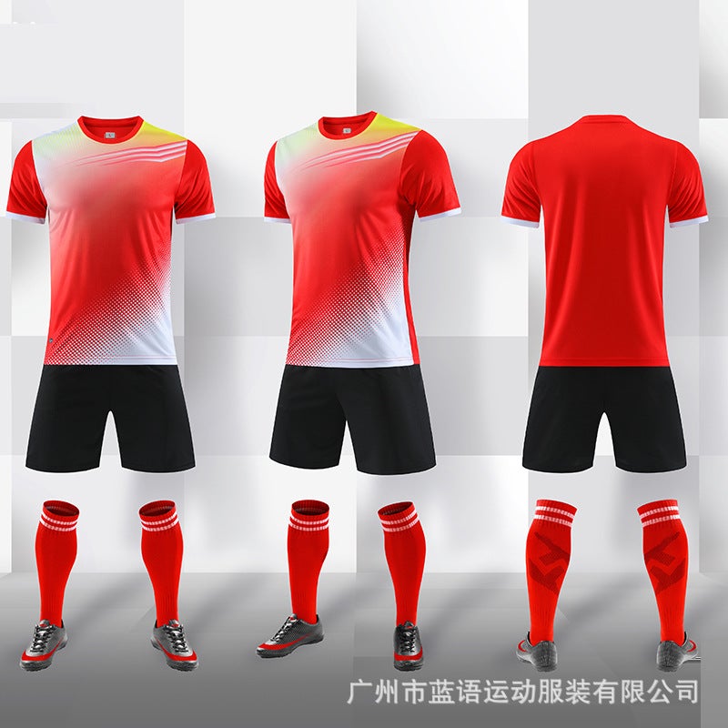 New Summer Football Suit Breathable Quick-Drying Adult Children'S Competition Training Campus Sports Performance Suit Football Suit - Image 1