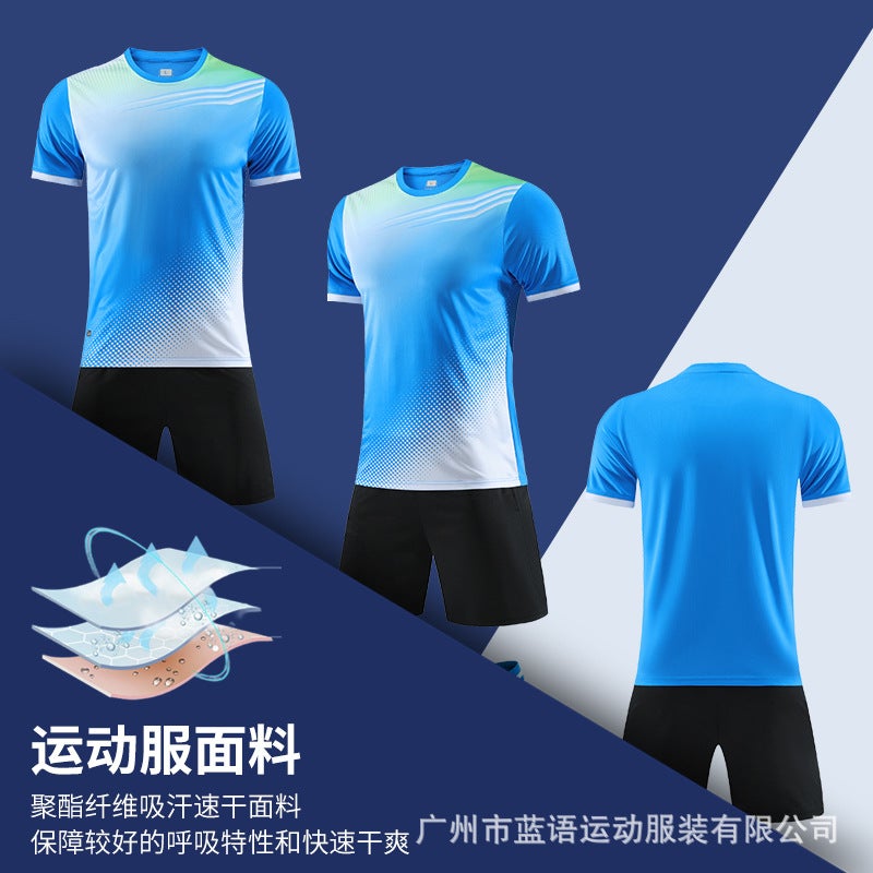 New Summer Football Suit Breathable Quick-Drying Adult Children'S Competition Training Campus Sports Performance Suit Football Suit - Image 4