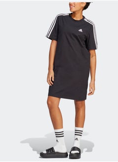 Adidas Essentials 3-Stripes Single Jersey Boyfriend Tee Dress  - Image 2