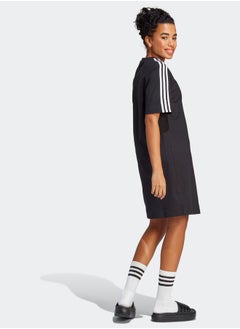Adidas Essentials 3-Stripes Single Jersey Boyfriend Tee Dress  - Image 3