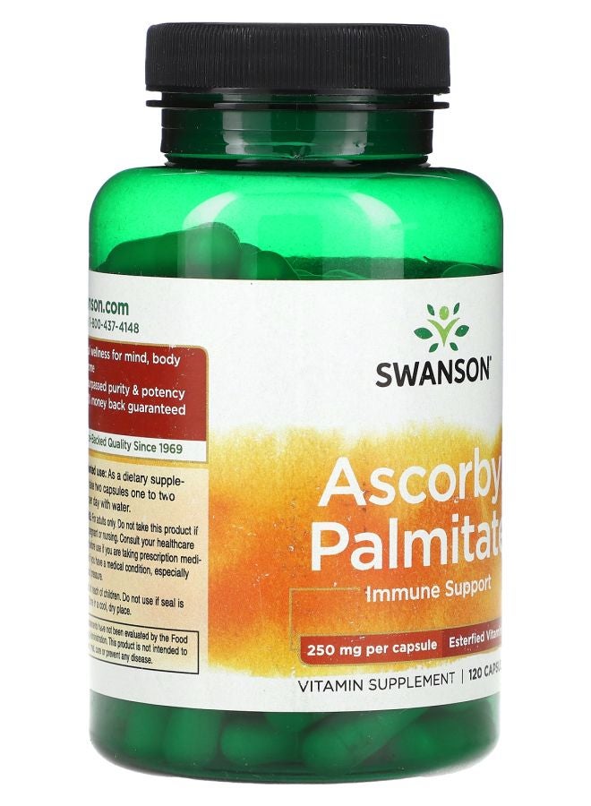 SWANSON Ascorbyl Palmitate 250 mg 120 Capsules - Image 2