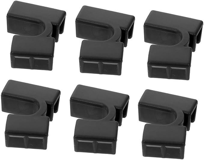 Black Chopstick Training Clips 6pcs Helpers for Adults Kids Learning Proper Technique - Image 1