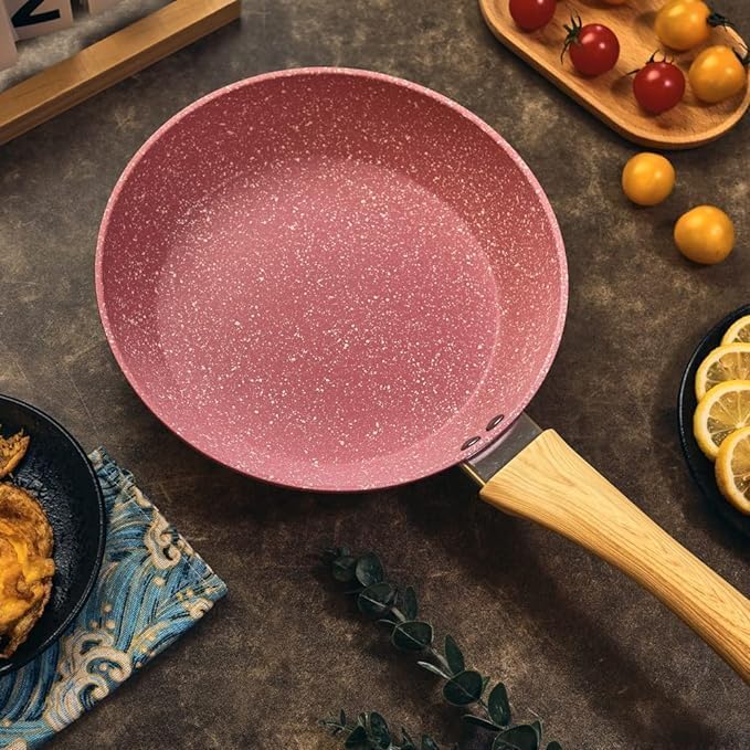 PURAM PURAM Dura Life Die-cast Fry Pan Healthy Non-Stick Coating | Soft Touch Handle | Pure Grade Aluminum PFOA Free. Size 22cm  - Image 1