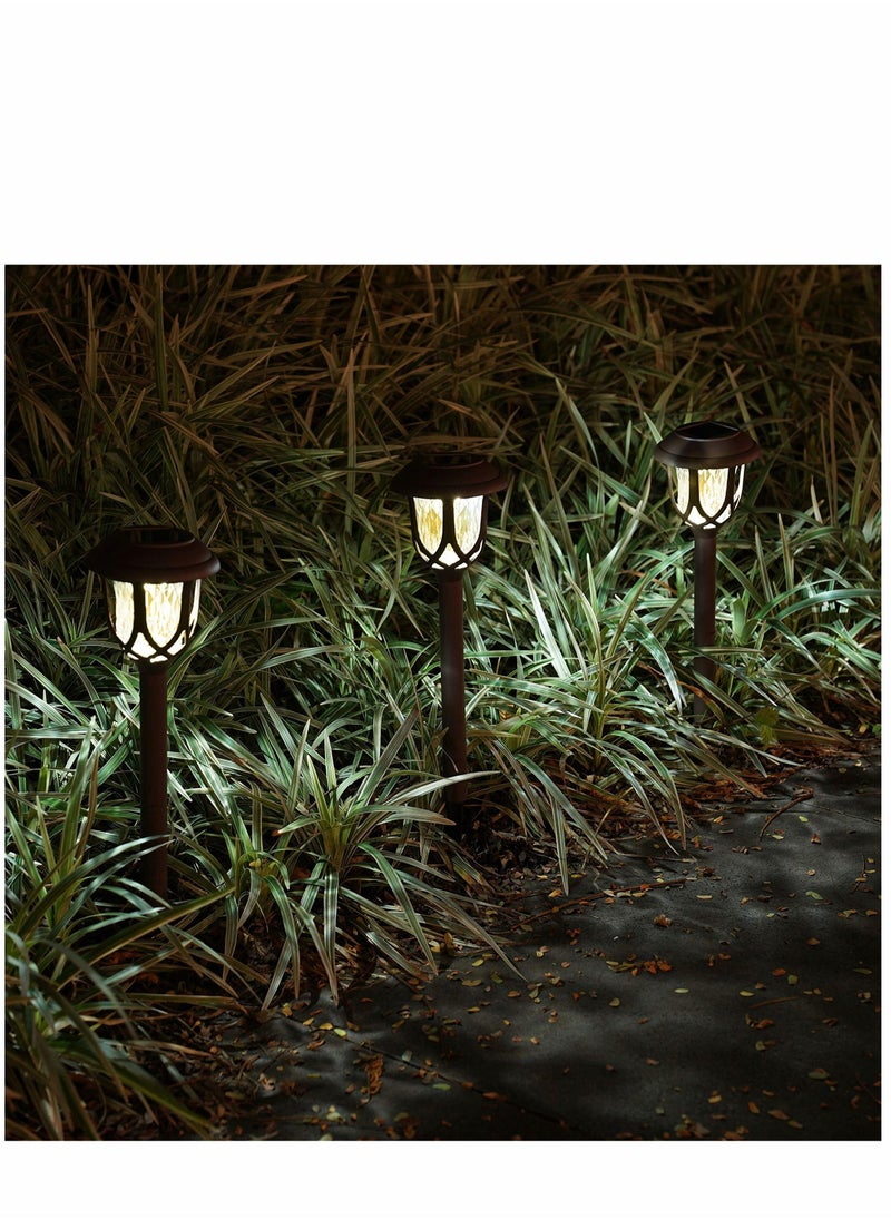 Generic 10 Pack Solar Lights Outdoor Decorative, Solar Pathway Lights Outdoor, Solar Powered Garden Yard Lights for Walkway Sidewalk Driveway  - Image 3