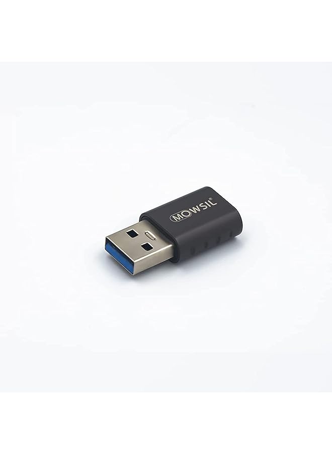 MOWSIL USB 3.0 To Type-C Converter, 5 cm Length, Grey - Image 1