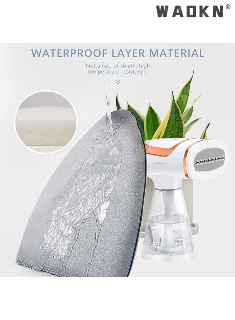 WAOKN Garment Steamer Ironing Glove, Waterproof Anti Steam Mitt with Finger Loop, Complete Care Protective Garment Steaming Mitt, Heat Resistant Gloves for Clothes Steamers (Large) (Grey) - Image 4