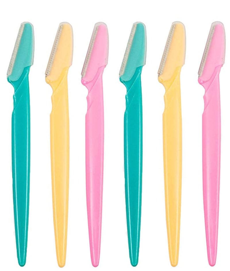 MEPOINT Women Reusable Face Razor | Eyebrow & Facial Hair Removal Razor | Safe & Pain Free Remover | Pack Of 6 Razors (6) - Image 1