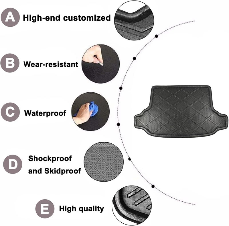 Vuzmode Waterproof Trunk Mat for Subaru Forester 2009-2012 - Image 3