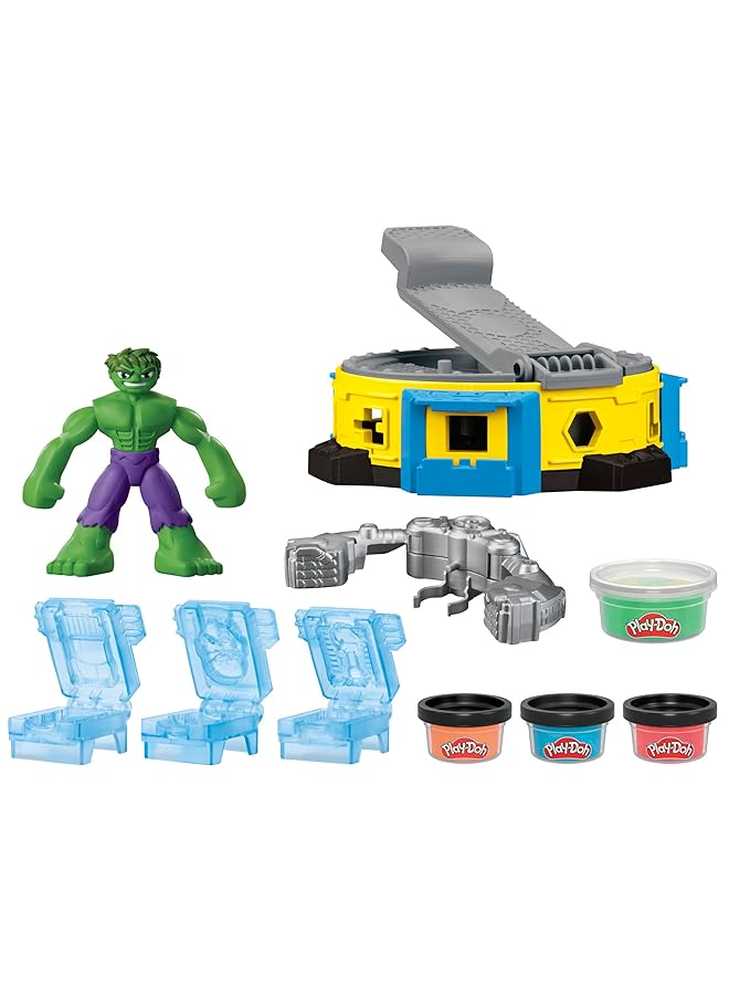 بلاي دوه مجموعة ألعاب هالك سماش آند سكويش للأطفال مع شخصية بيندي المتحركة وملحقاتها، ألعاب خيالية للأولاد والبنات من عمر 4 سنوات فما فوق - Image 2