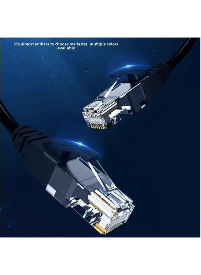 Generic Household Gigabit Category 6 Network Cable Manufacturers RJ45 Interface Finished Indoor And Outdoor Copper-clad Aluminum Cat6 Computer Jumper-Color:Black-Cord Length:40m  - Image 4