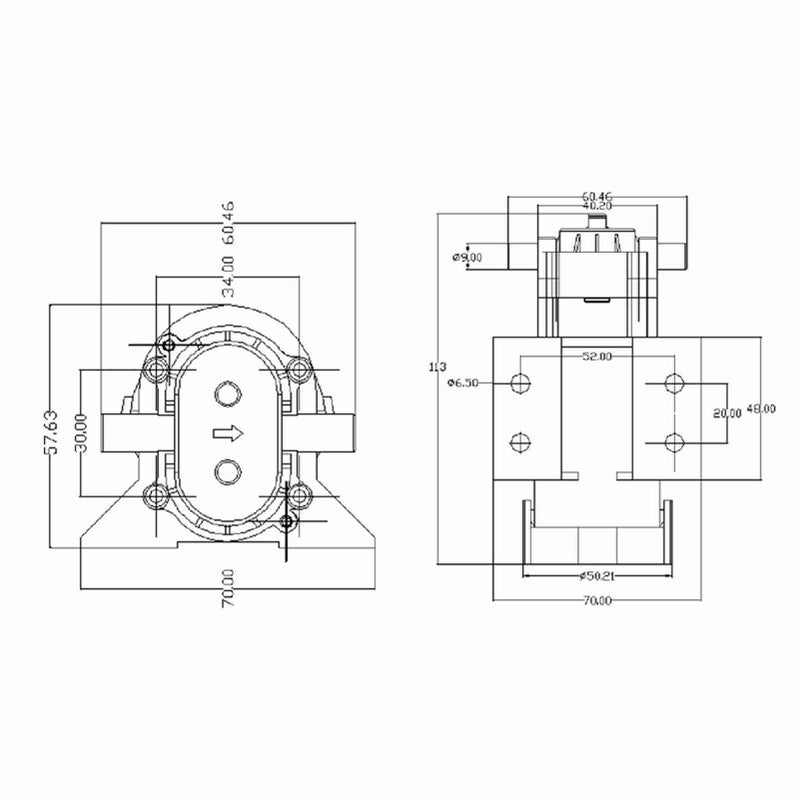 24V Ultra Quiet Self Priming Gear Water Pump ZC-530 Large Flow for Diesel Engine Oil Pump - Image 1