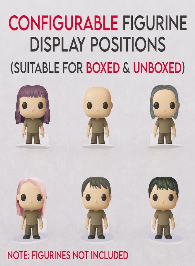 Tapeera 12-Pack White Acrylic Display for Pop Figure Shelves - Suitable for Boxed and Unboxed Figures - 4-Inch Vinyl Figure Wall Display - Action Figure and Pop Vinyl Display Case - 3 Inch Diameter - Image 2