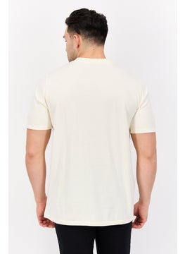 Wrangler Men Crew Neck Short Sleeve Graphic T Shirt, Beige Combo  - Image 4