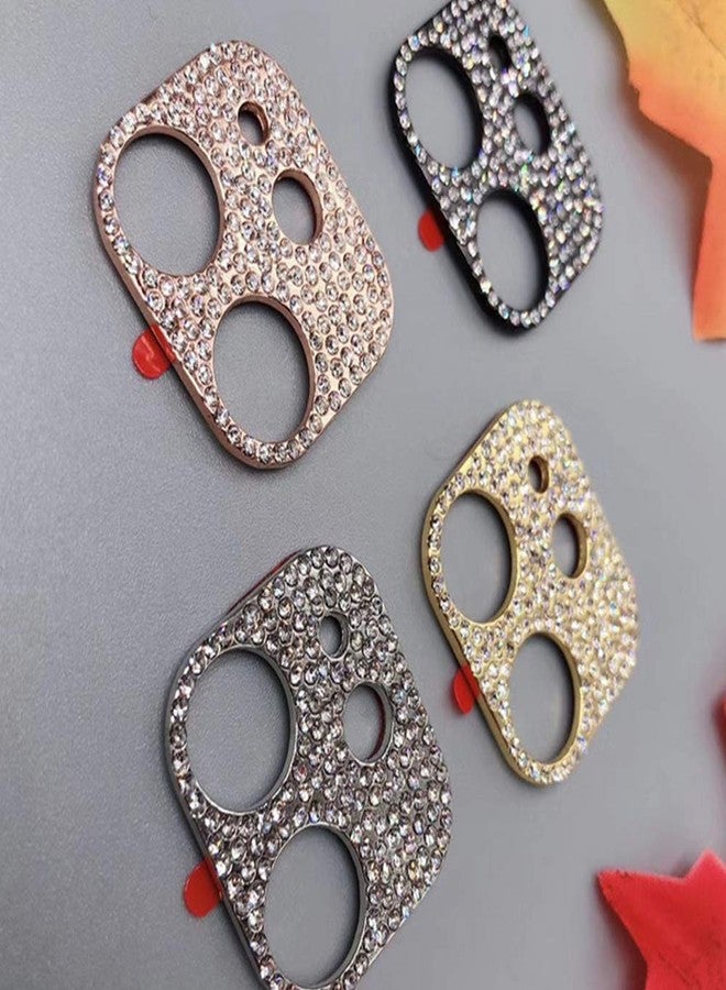 LNtech [2 Pack] Bling Crystal Camera Lens Protector for iPhone 11/iPhone 12 mini, Glitter Diamond Rear Camera Cover 3D Bling Diamond Lens Cover(iPhone 11/12 mini-Silver) - Image 3