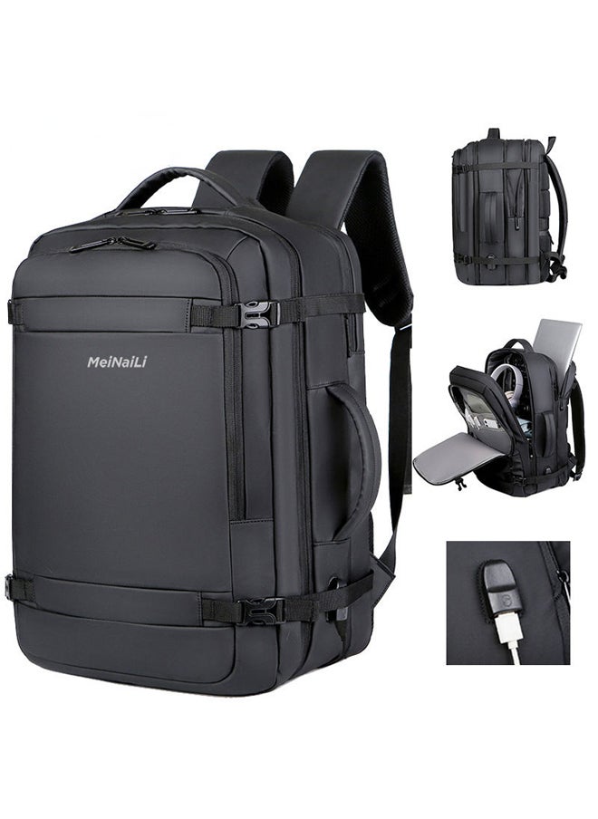 MEINAILI - 40L Large Backpack Flight Waterproof Business Luggage Large Backpack Fits 17.3 Inch Laptop - Image 1