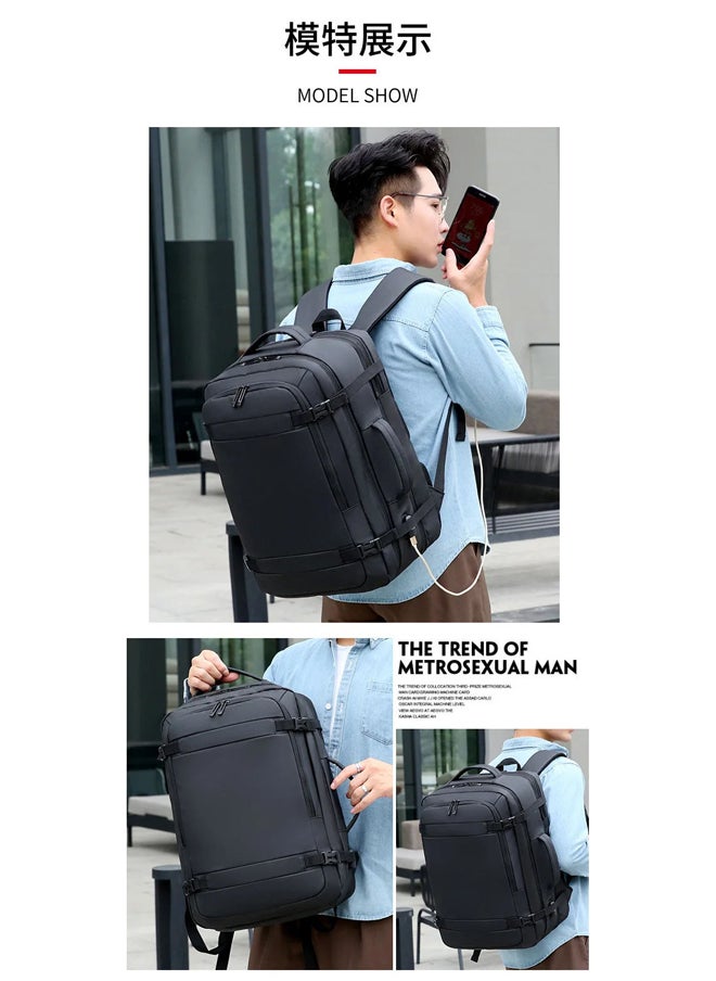 MEINAILI - 40L Large Backpack Flight Waterproof Business Luggage Large Backpack Fits 17.3 Inch Laptop - Image 1