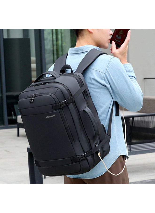 MEINAILI - 40L Large Backpack Flight Waterproof Business Luggage Large Backpack Fits 17.3 Inch Laptop - Image 1