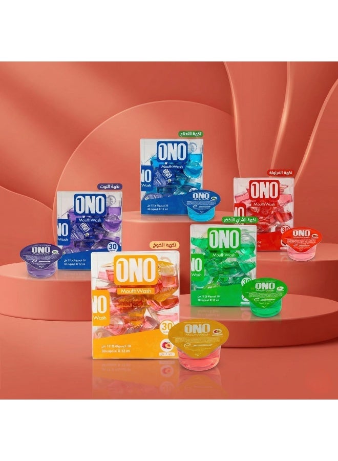 ONO One Ono - Refreshing Mouthwash Peach Flavor (30 Capsules / 12ml) - Image 3